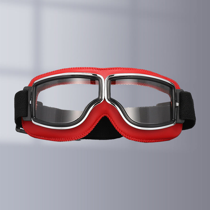Gafas vintage unisex para motocicleta, protección solar y un estilo clásico inconfundible.