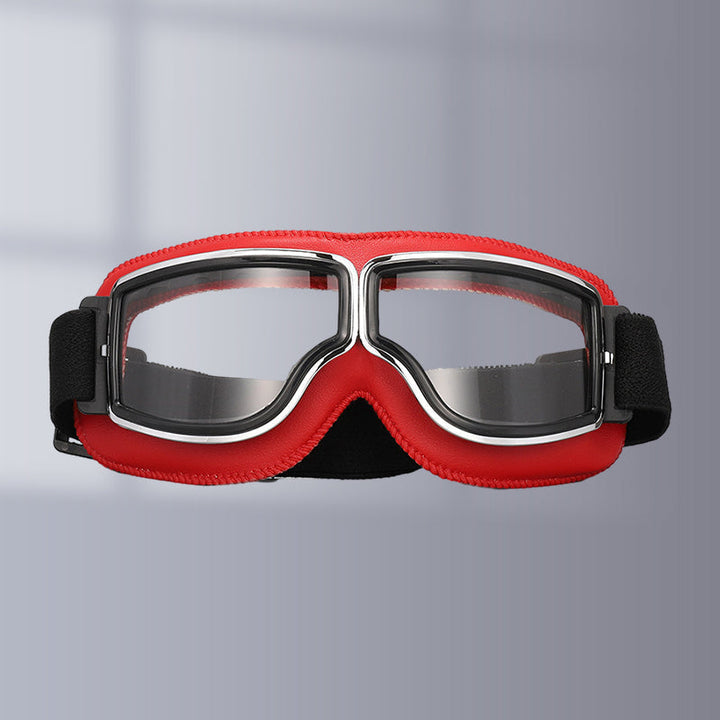 Gafas vintage unisex para motocicleta, protección solar y un estilo clásico inconfundible.