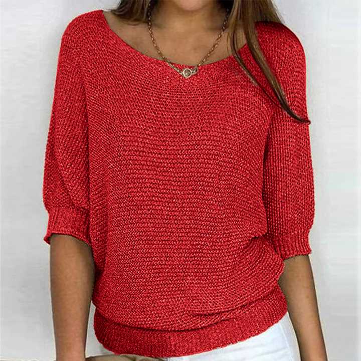 Jersey de mujer cómodo y versátil, tejido suave. Un básico esencial para tu armario de invierno/otoño.