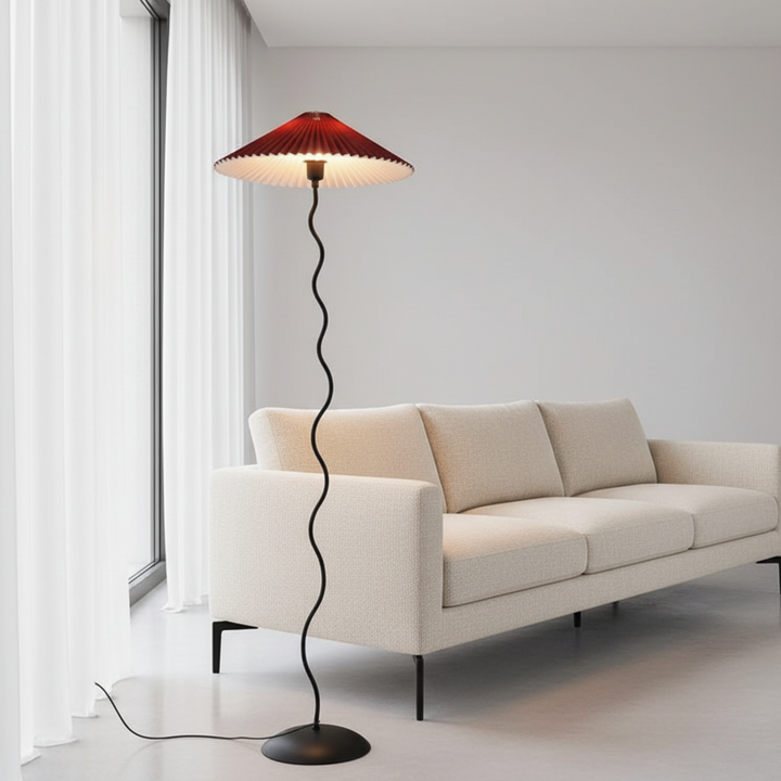 Lámpara de pie moderna Élan Silhouette para salón. Iluminación LED de diseño único.