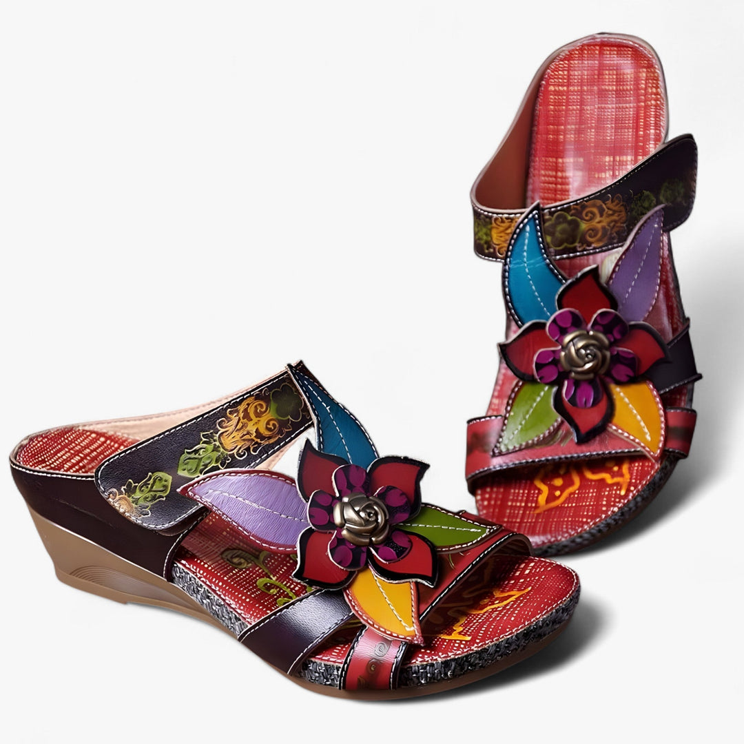 Sandalias trenzadas bohemias para mujer, calzado casual y ligero para días de verano.