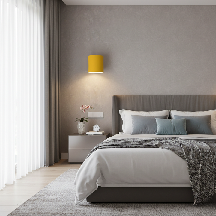 Aplique de pared pastel ajustable. Lámpara nórdica ideal para cualquier espacio moderno del hogar.