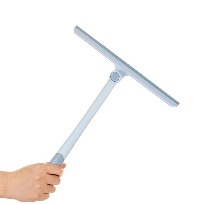 Escobilla de silicona flexible para ducha y vidrio, limpieza sin rayar en espejos, ventanas y azulejos.