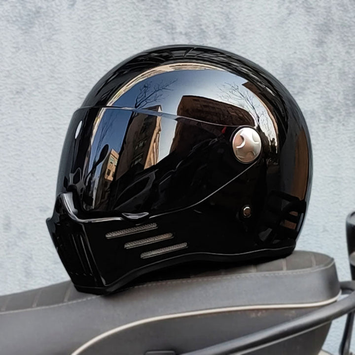 Casco integral protector DOT ECE unisex para motocicleta. Visor oscuro que mejora la visibilidad y seguridad.