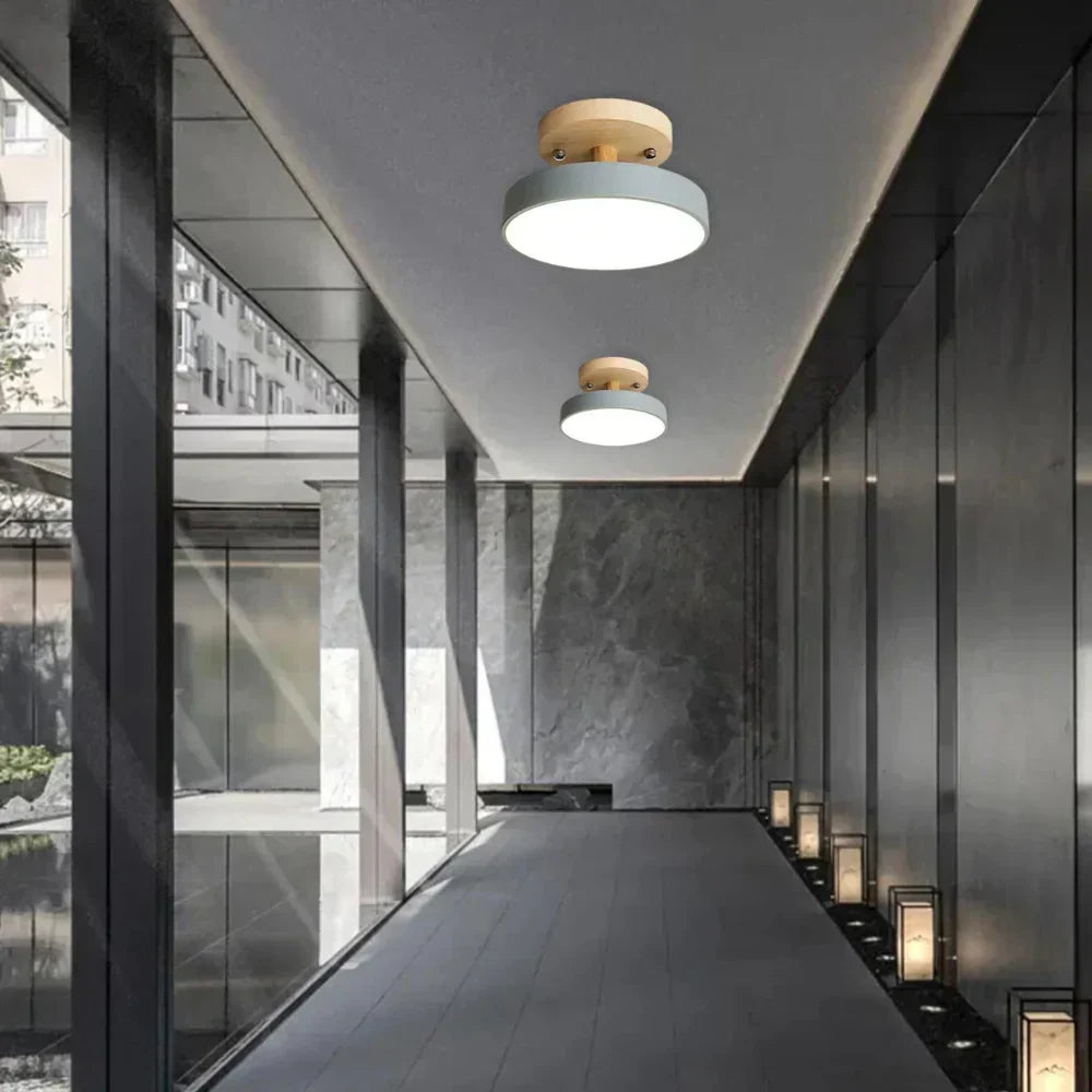 Aria, lámpara de techo LED redonda, luz eficiente para cualquier espacio interior contemporáneo.
