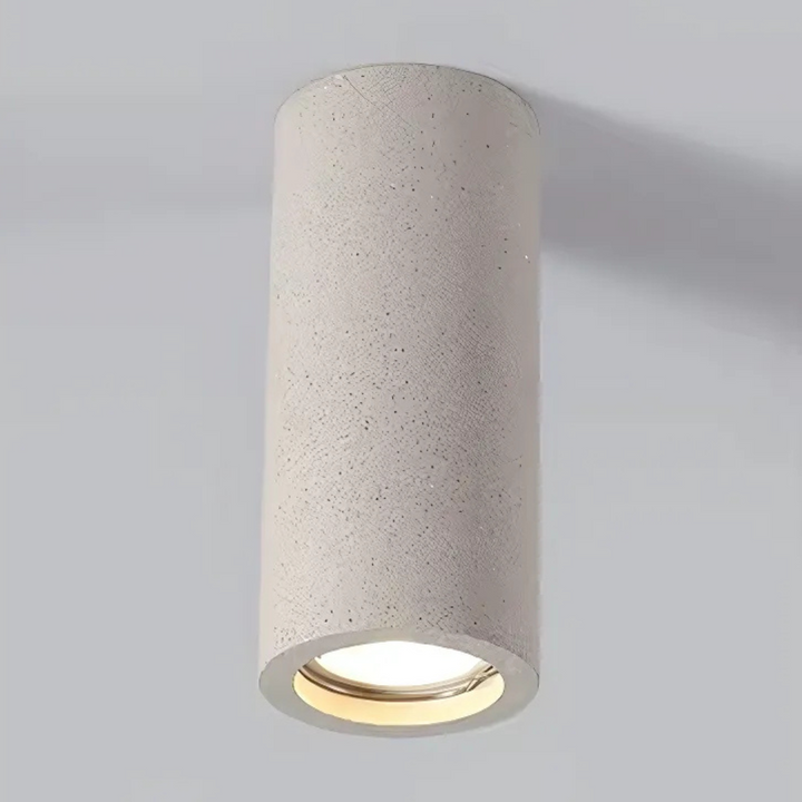 Luminaria de techo Elara GU10 gris, discreta y moderna, ideal para luz ambiental y decoración minimalista.
