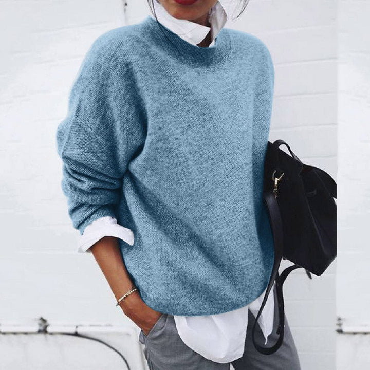 Suéter de lujo para mujer, jersey moderno y cómodo. Prenda versátil con estilo atemporal para invierno. Elegancia.