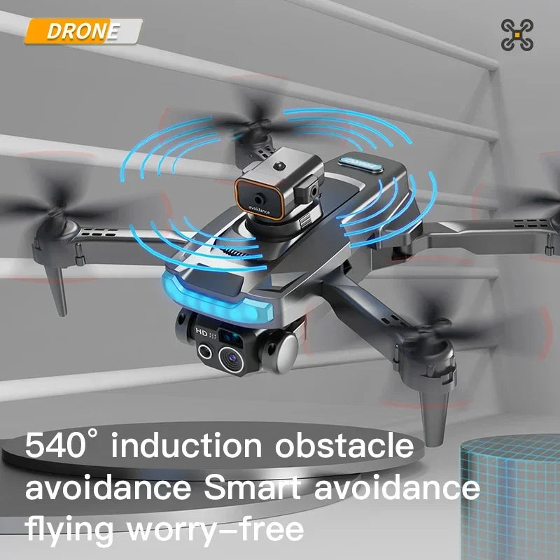 Drone con cámara HD 8K, captura videos aéreos estabilizados y fotos de alta resolución fácilmente.