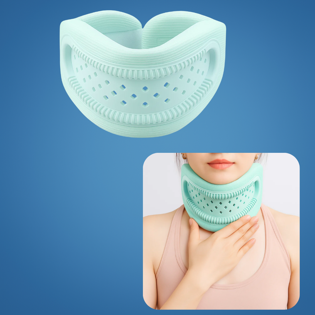 Soporte de cuello versátil para bienestar, cómodo, espuma ergonómica para dormir y oficina.