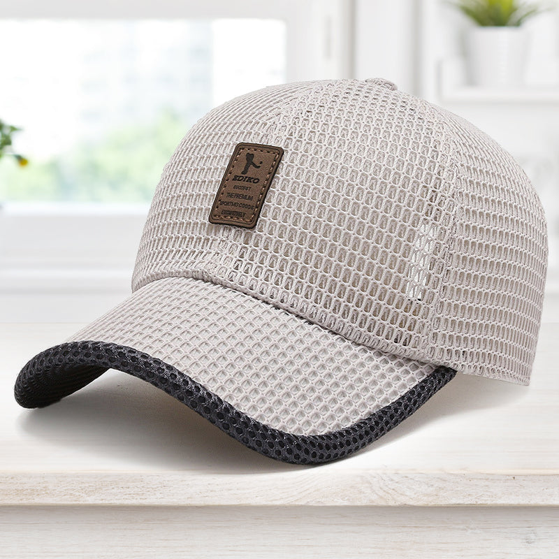 Gorra de béisbol unisex transpirable con tejido ligero. Esencial para protegerse del sol en verano y deportes.