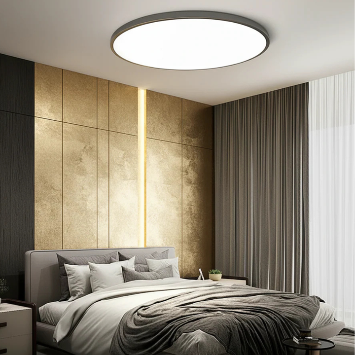 Luz de techo LED brillante y eficiente, diseño minimalista para iluminar tu hogar con estilo.
