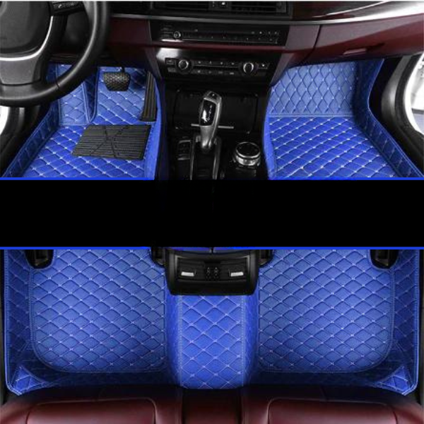 Protección interior coche: alfombrillas premium antideslizantes, accesorios auto esenciales para higiene.