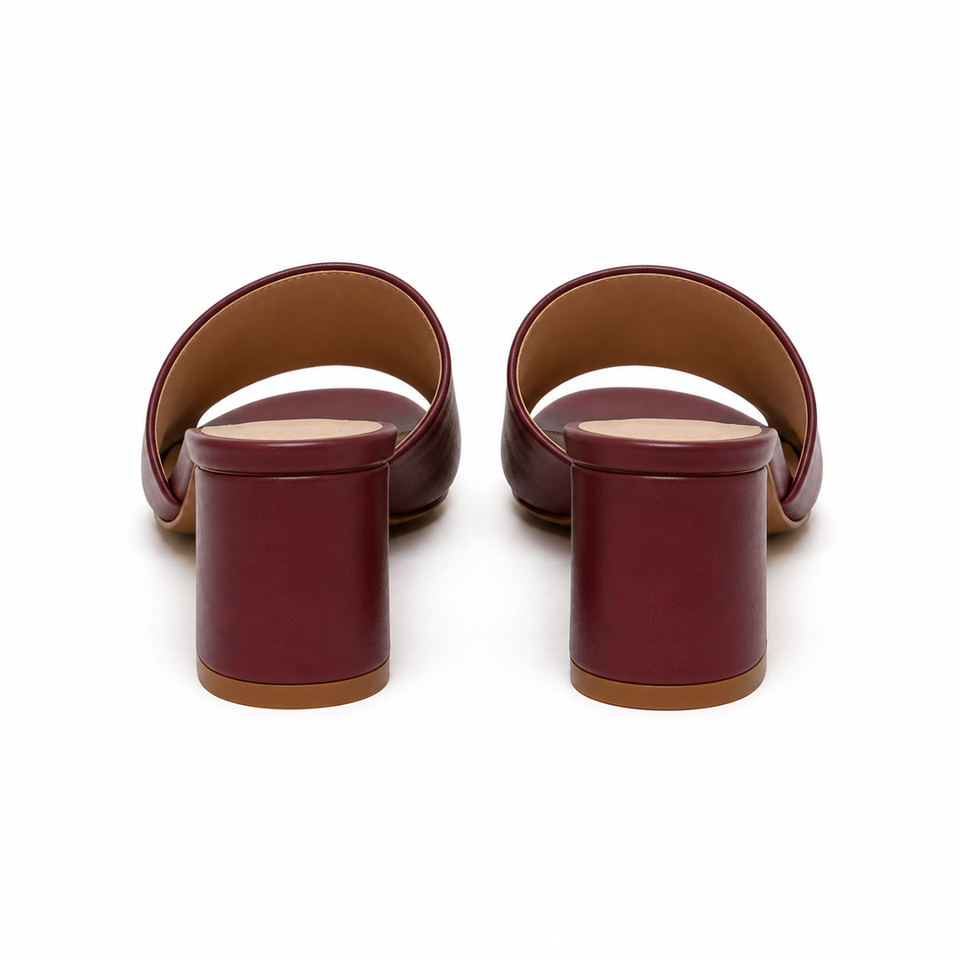 Hermosas sandalias burdeos para mujer, un toque elegante y chic para tu estilo de verano. Muy cómodas.