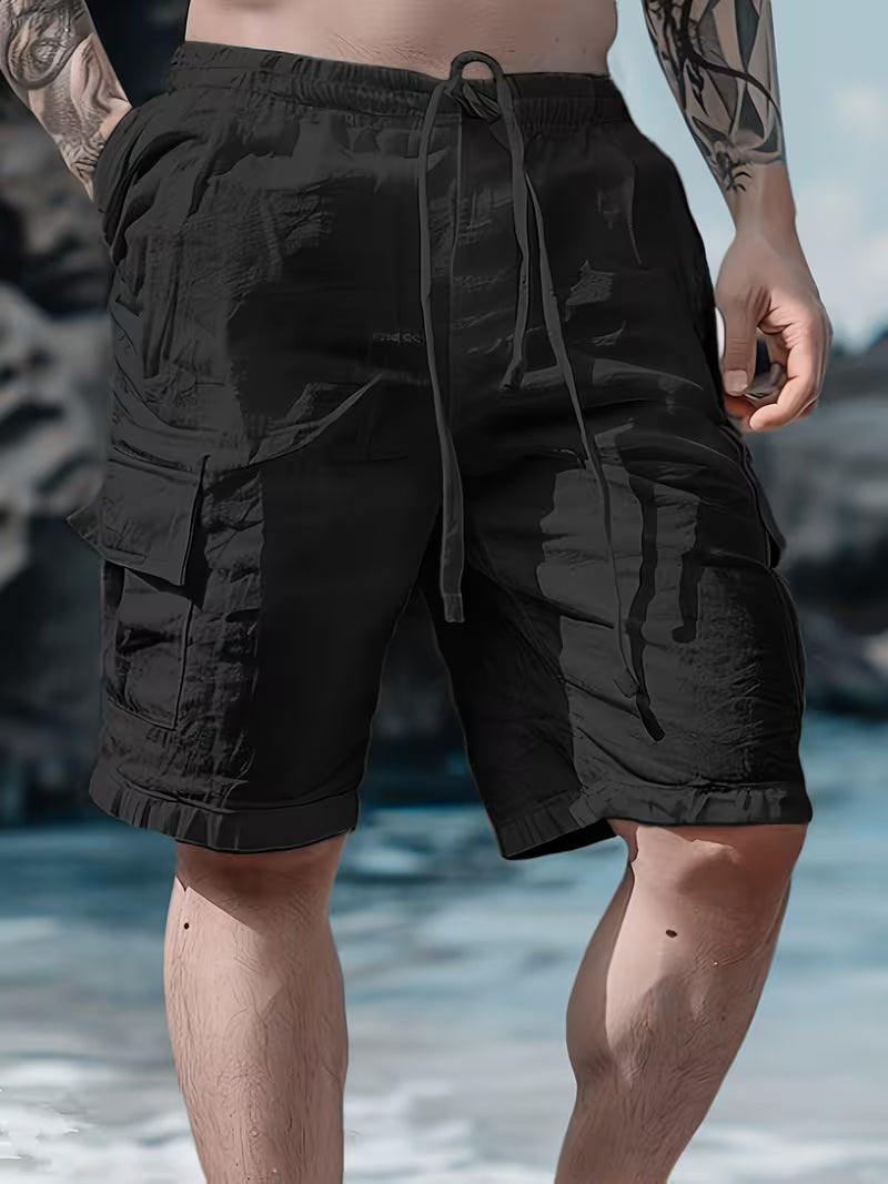 Shorts Hugo ajustables, garantizando máxima comodidad para hombre en actividades diarias y deportivas. Ropa de verano.
