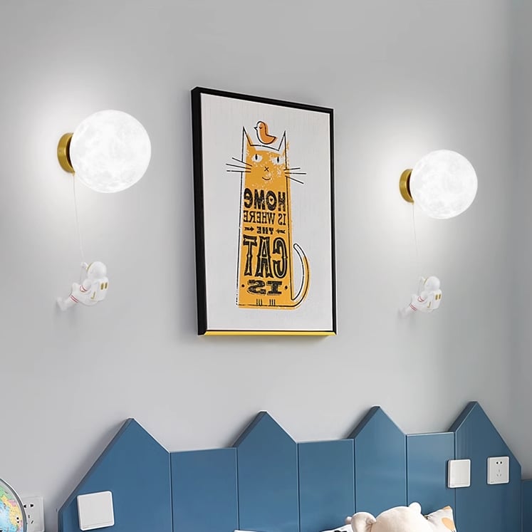Decoración de hogar con lámpara de pared 3D moderna. Iluminación de lujo sostenible, diseño único PLA.