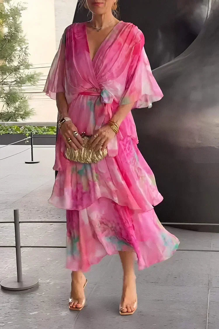 Moda femenina: Túnica de gasa fluida color pastel. Estilo ligero y cómodo para ocasiones elegantes.