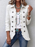 Bordado jacquard blanco