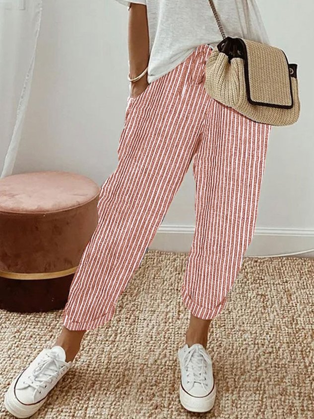 Pantalones elegantes fluidos Inés, moda mujer con estilo ancho y ligero, perfecto para verano casual.