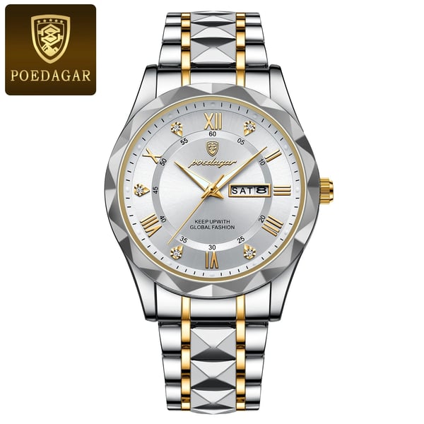 Reloj elegante y funcional para hombre. Cuarzo japonés, fecha, visibilidad nocturna. Accesorio esencial.
