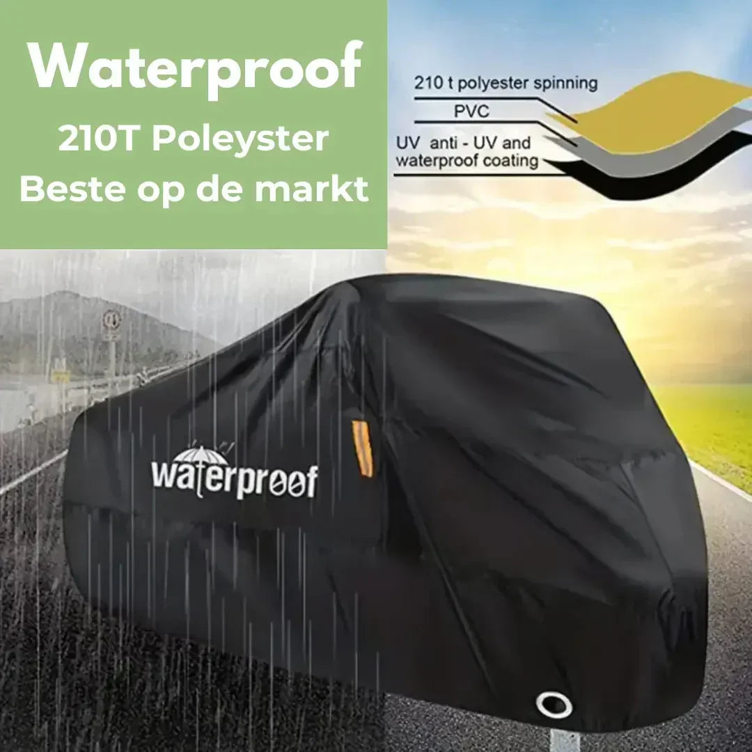 Funda protectora anti-lluvia para bici, esencial para guardar tu bicicleta en el exterior.