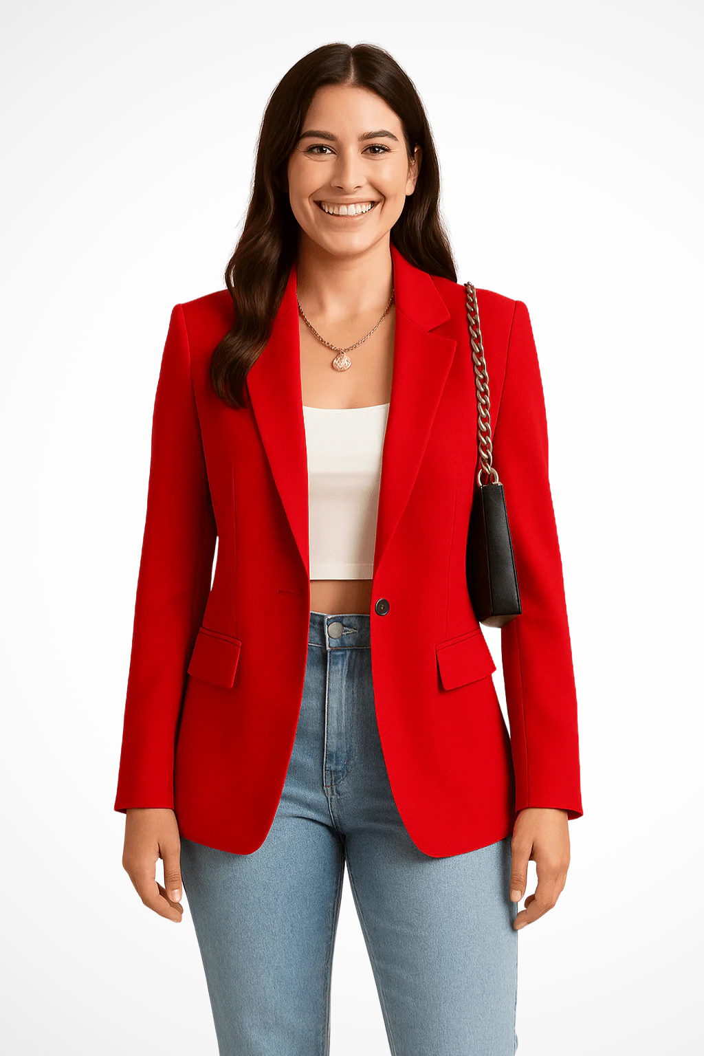 Blazer casual ligero para mujer, ideal para un look desenfadado pero sofisticado. Tendencia de moda.