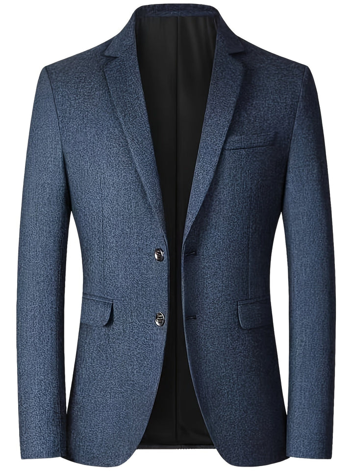 Chaqueta blazer gris oscuro slim fit para hombre. Ideal para estilo formal, oficina y ocasiones especiales.