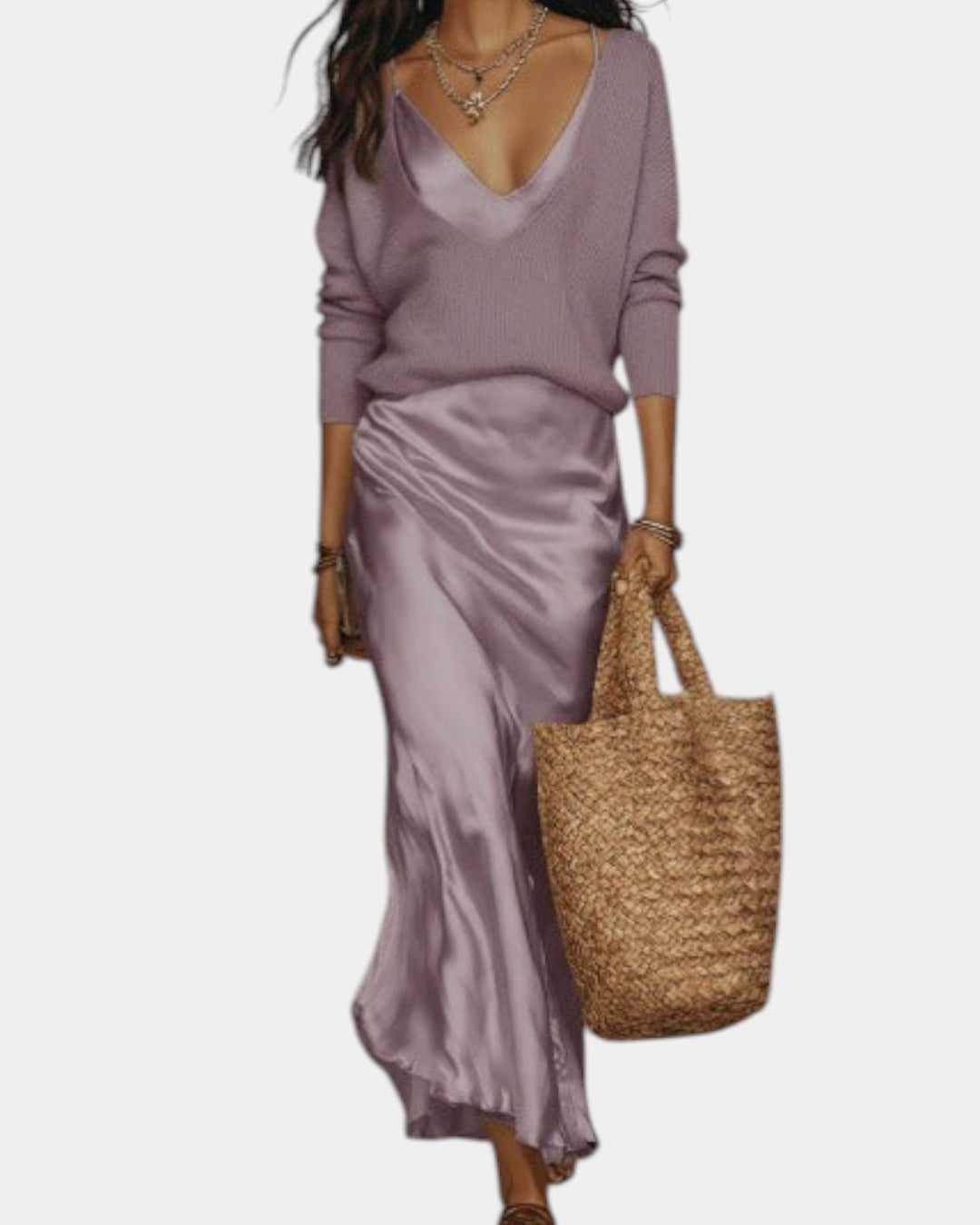Vestido Cristina, moda de mujer elegante y versátil, diseño moderno con tejido suave para el confort diario.