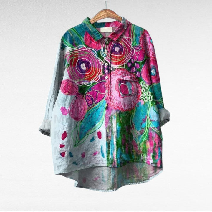 Blusa de mujer vintage con estilo único. Elegante, cómoda y perfecta para primavera.