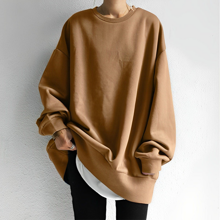 Jersey oversize VALENTINA para mujer, suave, cómodo y de estilo casual moderno para invierno.