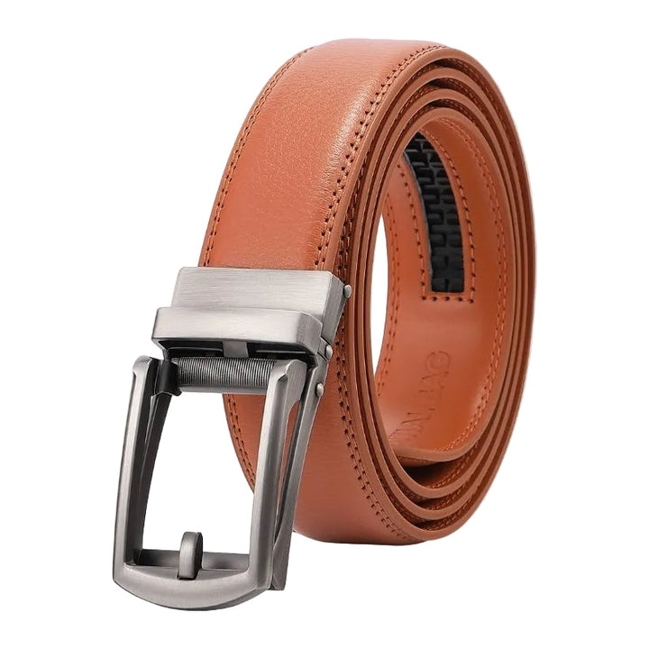 Cinturón de hombre con ajuste micrométrico preciso. Hebilla deslizante, comodidad sin igual. Accesorio moderno.