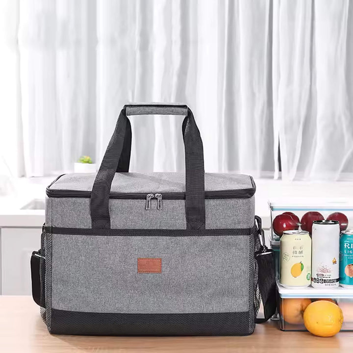 Bolsa térmica grande 33L para excursiones, viajes y actividades al aire libre, mantiene alimentos fríos.