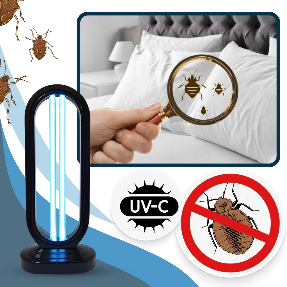 Potente bombilla UV-C multi-superficie para desinfección eficaz en cocinas, baños y dormitorios del hogar.