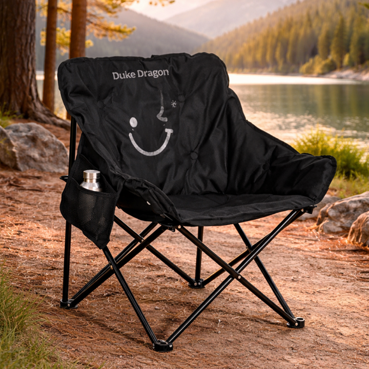 Silla de camping portátil y plegable para viaje, senderismo y ocio. Confort asegurado en exterior.
