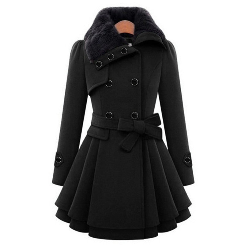 Abrigo de invierno elegante MARCELLA para mujer, ideal para frío. Chaqueta larga, cálida y de moda femenina.