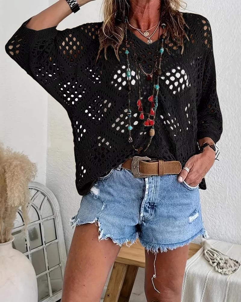 Suéter de mujer suave y transpirable, tejido ligero para un confort excepcional en verano.