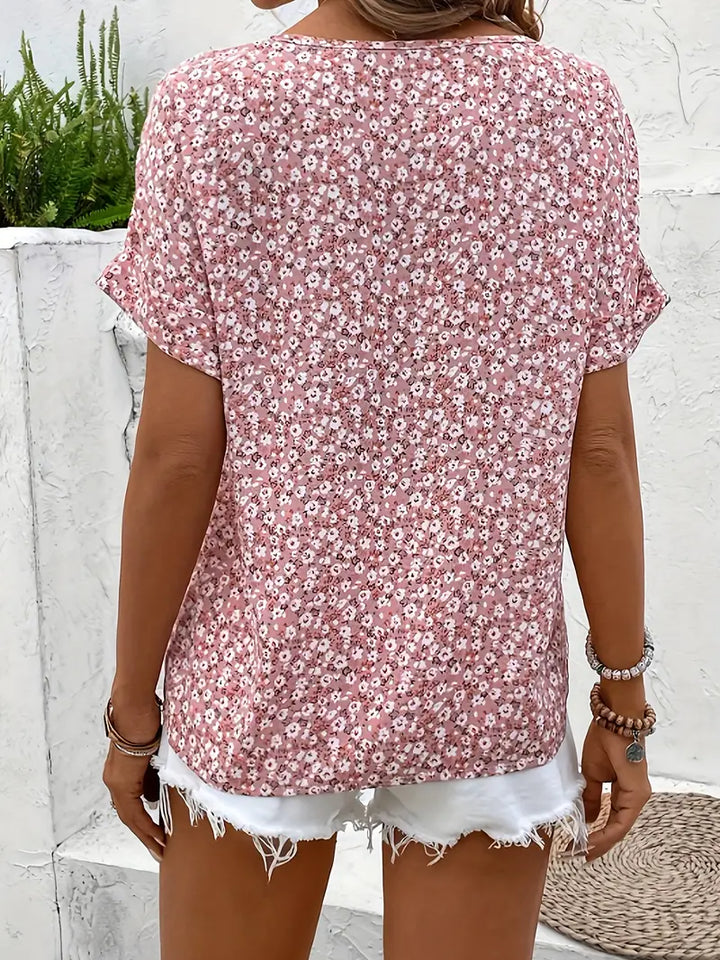 Top fresco de mujer para primavera/verano, con diseño de botones y corte suelto, muy cómodo y de moda.