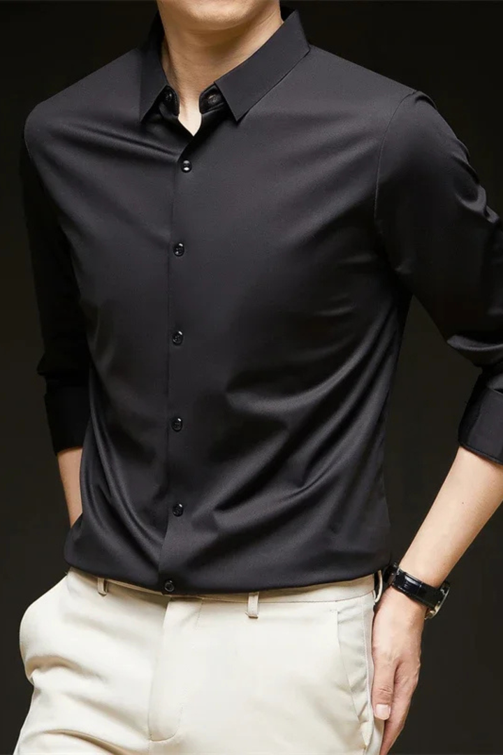 Camisa de hombre manga larga, estilo casual, confortable y versátil para cualquier guardarropa.