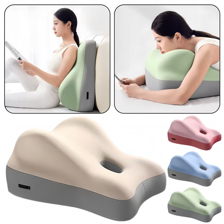 Confort ergonómico para parejas con almohada íntima; eleva la pasión y el bienestar.