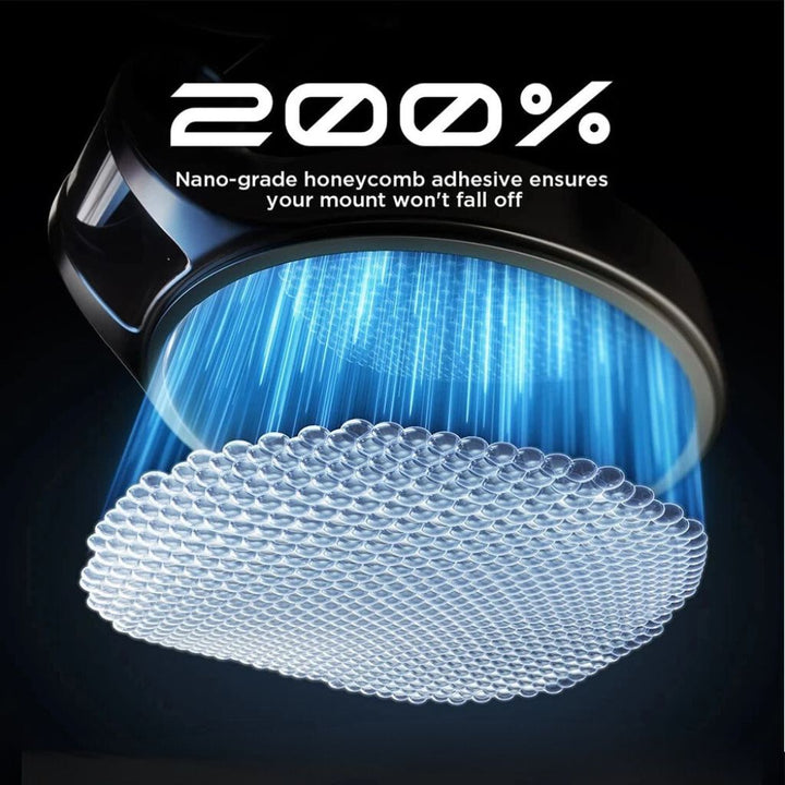 Soporte ajustable 360° para cualquier teléfono móvil en coche, fuerte sujeción magnética y estable.