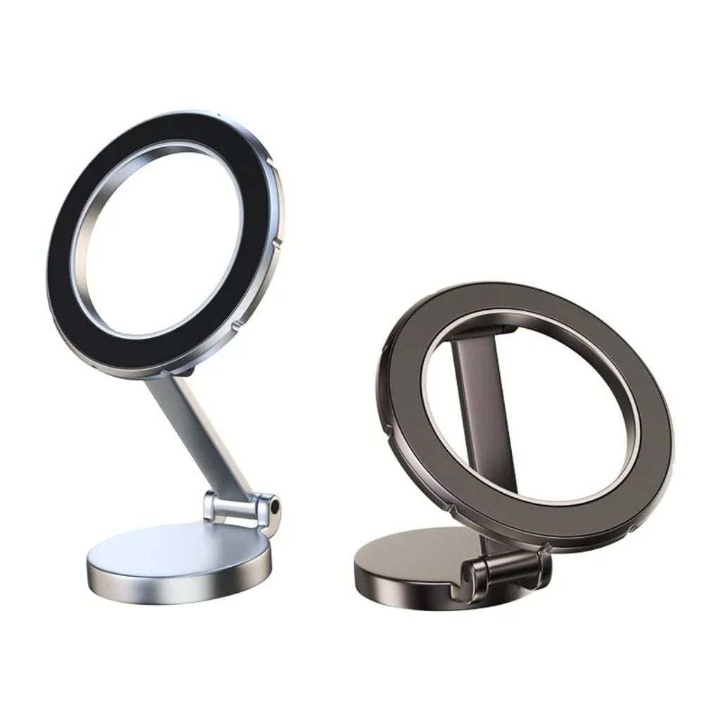 Soporte magnético 360° para coche, plegable, ajustable y universal para la mayoría de smartphones.