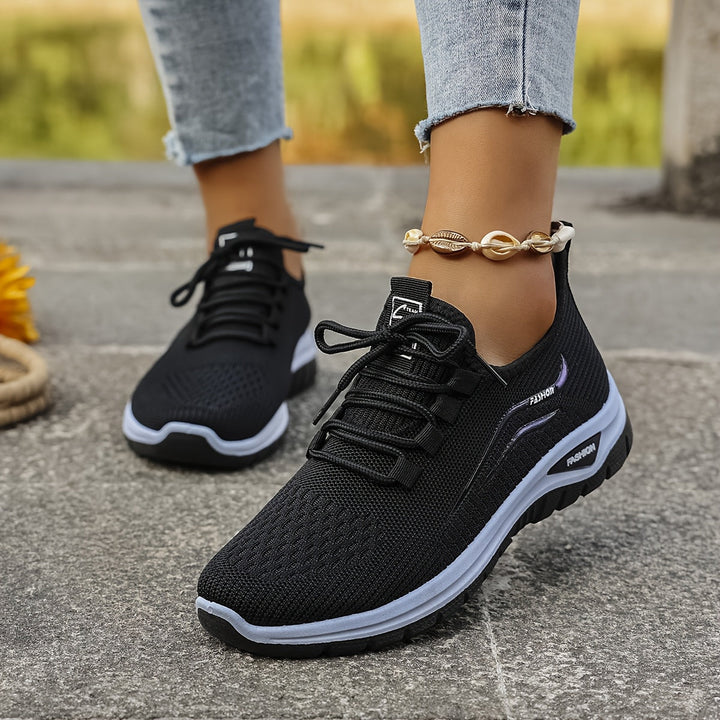 Zapatillas ergonómicas de mujer, horma ancha para pies con dolor, ofrecen soporte y descanso.
