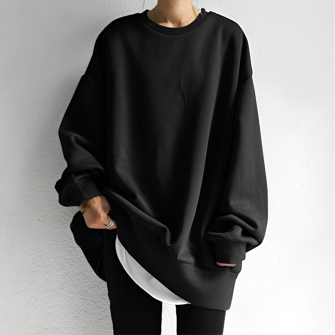 Suéter oversize VALENTINA para mujer, moda casual elegante de otoño-invierno. Cómodo y versátil.