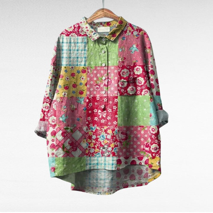 Blusa vintage elegante para mujer, estilo único. Confortable y transpirable, ideal para el calor.