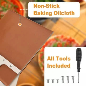 Accesorio de cocina de madera para pizza. Paleta deslizante perfecta para hornear y servir pizzas caseras con facilidad.