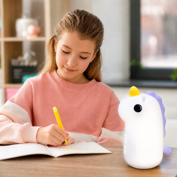 Unicornio despertador y luz nocturna LED. Compañero ideal para el sueño de los niños.