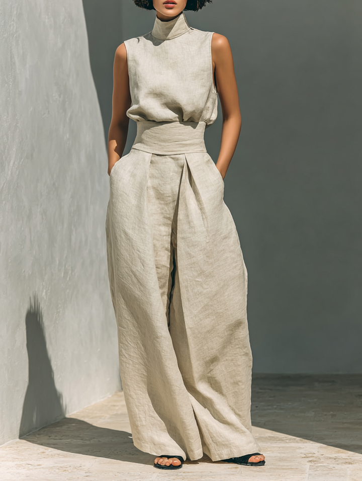 Conjunto casual de algodón Marieta para mujer, cómodo y elegante. Ideal para primavera y verano.