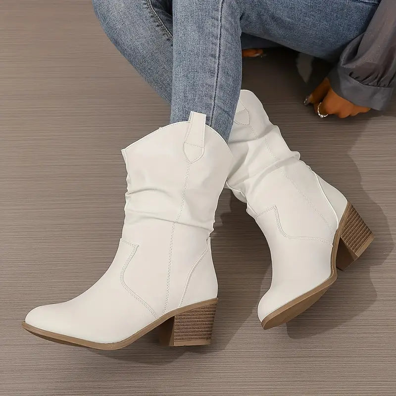 Botas versátiles para mujer, comodidad casual para el día a día en otoño-invierno.