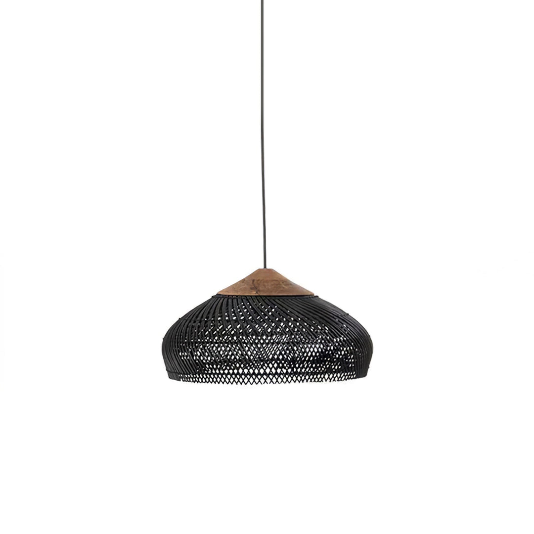 Lámpara de techo minimalista bohemia, trenzada, para un toque natural elegante.