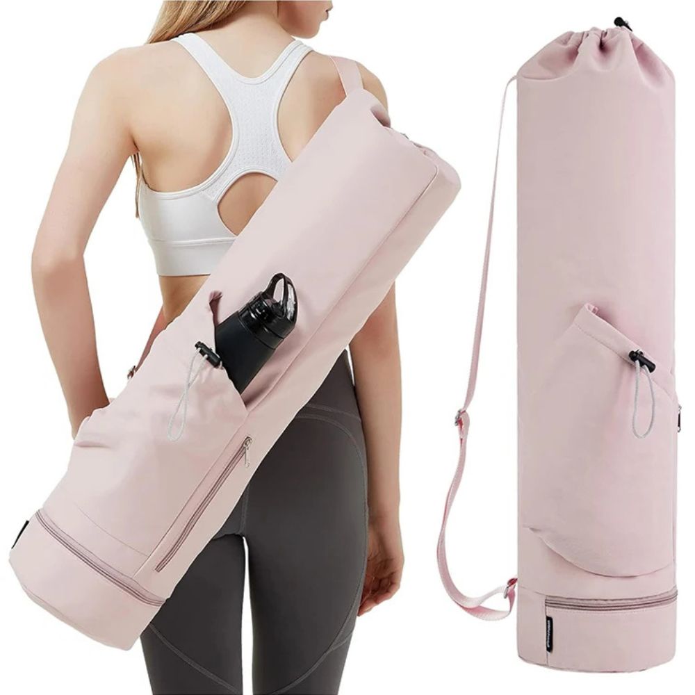 Bolsa de deporte unisex para yoga, pilates y fitness, ideal para viaje y organización, con espacio para esterilla.