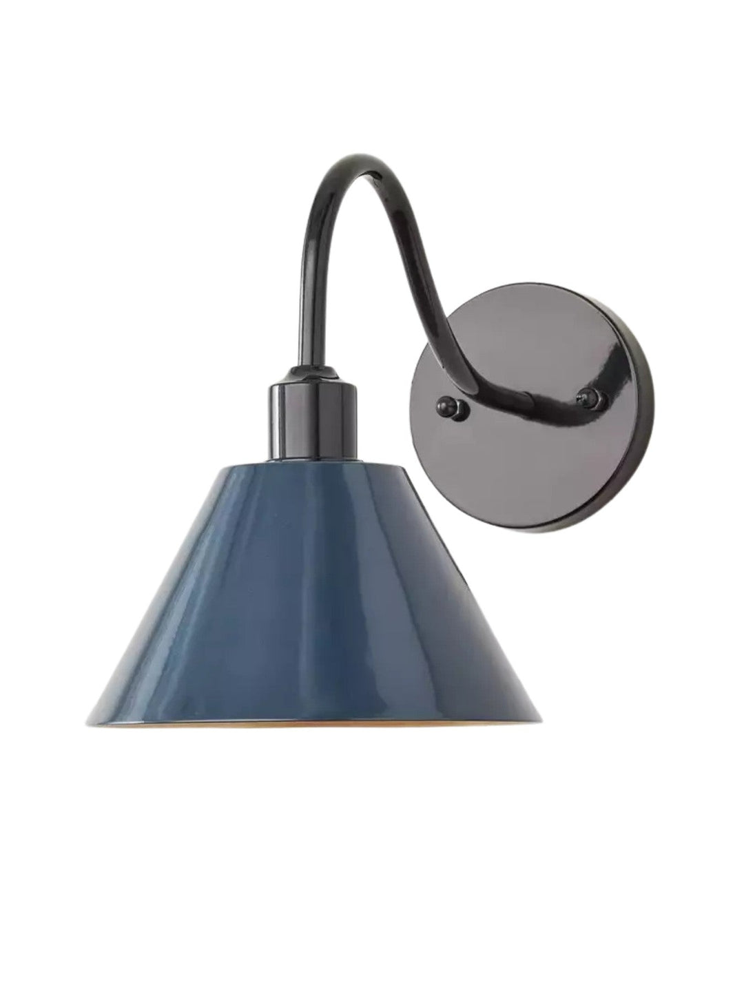 Aplique industrial moderno, luz focal negra, para un toque elegante.